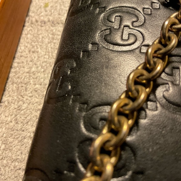 Gucci black monogram leather wallet on a chain - Picture 15 of 15